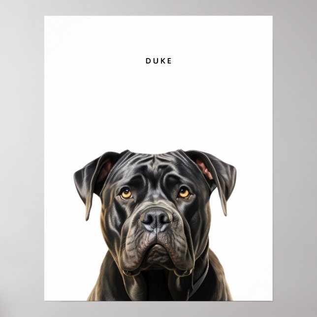 Póster Imprimir personalizada de cane corso (Frente)