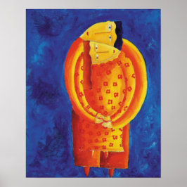 Póster Imprimir pintura contemporánea juntos