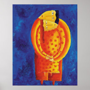 Póster Imprimir pintura contemporánea juntos