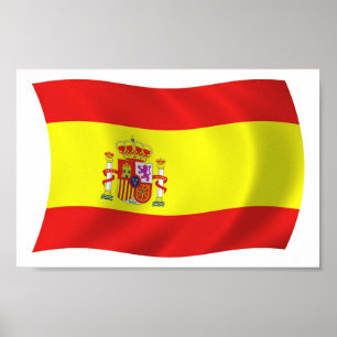 Póster Imprimir Poster de bandera de España