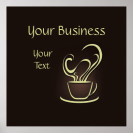 Póster Imprimir Poster de café