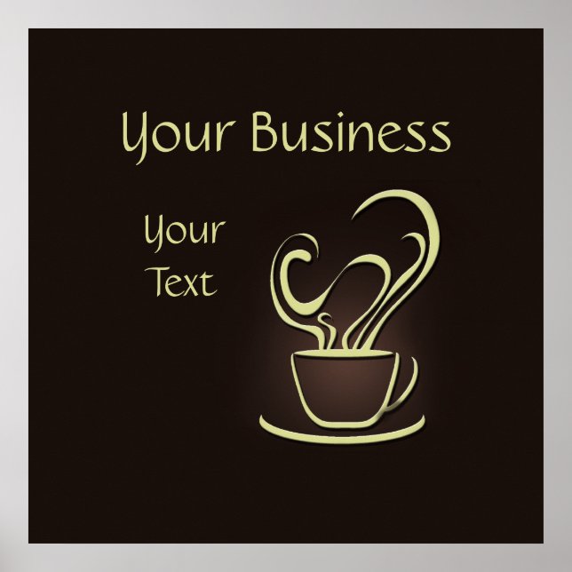 Póster Imprimir Poster de café (Frente)