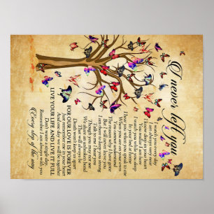 Póster Imprimir, Poster de papel, lienzo de mariposa (mat