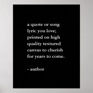 Póster Imprimir presupuesto personalizado