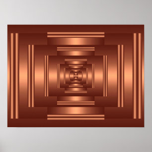 Póster Imprimir Rectángulo Visión Cobre
