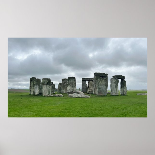 Póster IMPRIMIR | Stonehenge de 35" x 20" (Frente)