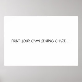 PÓSTER IMPRIMIR SU PROPIO GRÁFICO DE ASIENTO