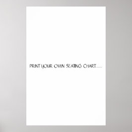 PÓSTER IMPRIMIR SU PROPIO GRÁFICO DE ASIENTO