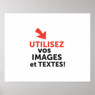 Póster Imprimir sus concepciones en línea en francés