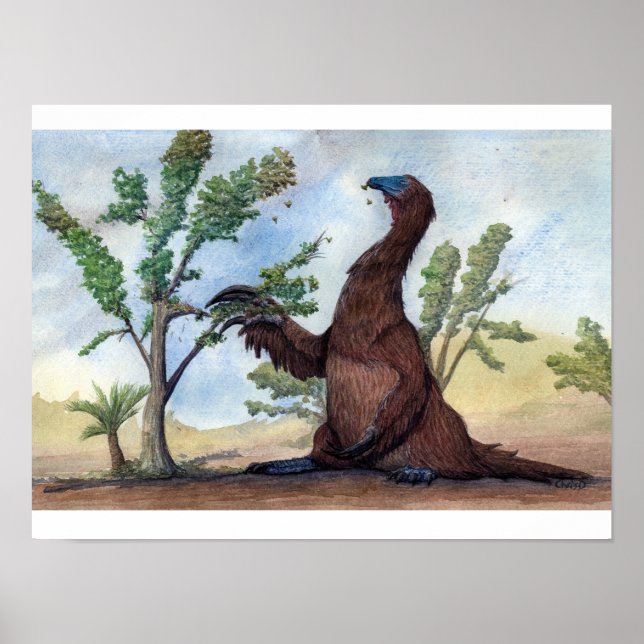 Póster Imprimir Therizinosaurus (Frente)