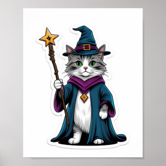 Póster Imprimir, Valor (Semi-Glustre) Mini asistente gato