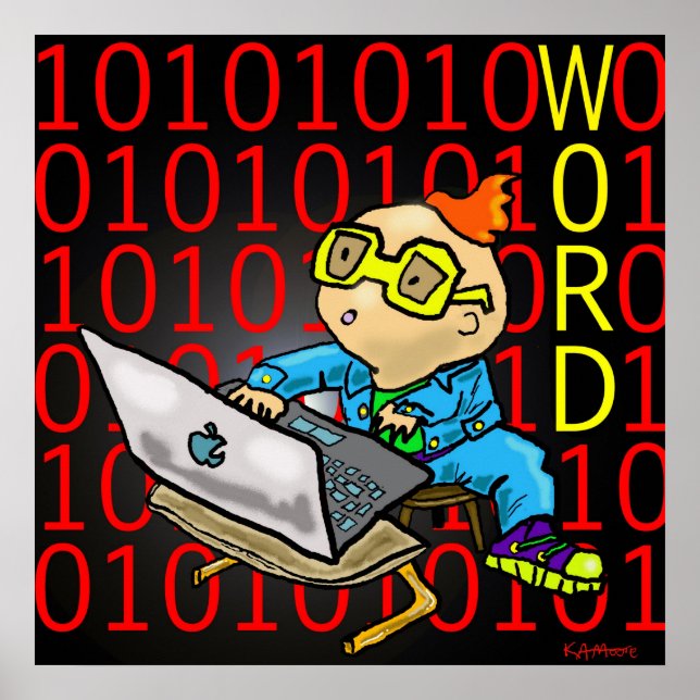 Póster Imprimir "Word"- por Kev Moore (Frente)