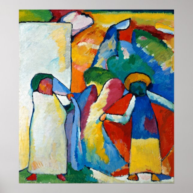 Póster Improvisación 6 (África), Kandinsky 1909 (Frente)
