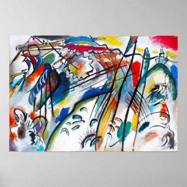 Póster Improvisación de Kandinsky 28 Poster (Frente)