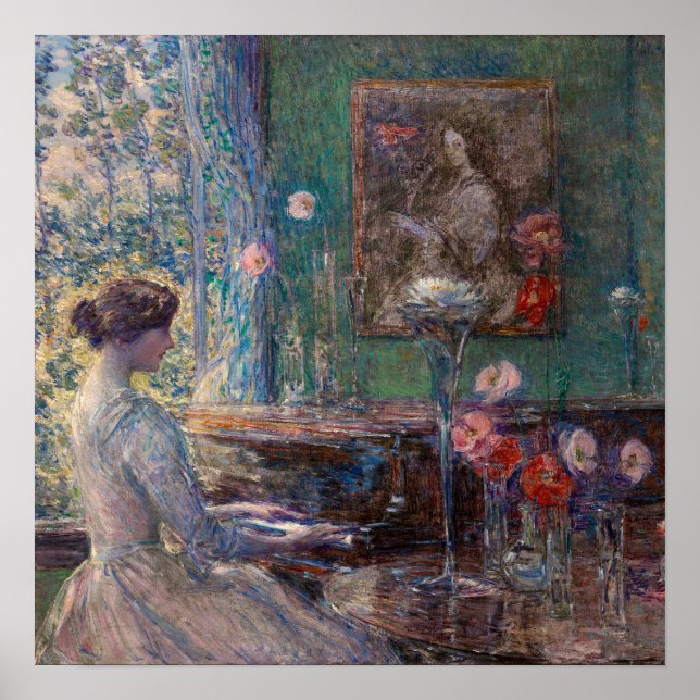 Póster Improvisación por Frederick Childe Hassam (Frente)
