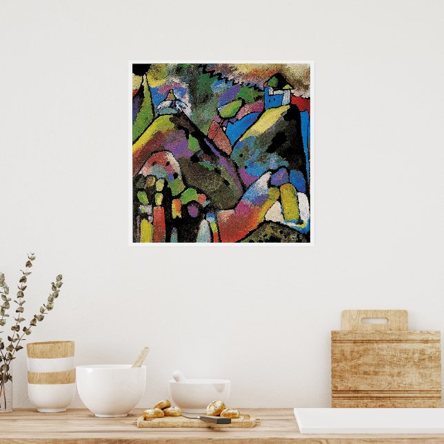 Póster Improvisation 9, abstract art by Wassily Kandinsky (Cocina)