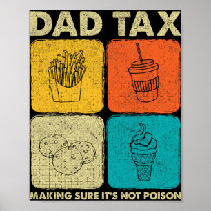 Póster Impuesto a papá para asegurarse de que no es venen
