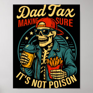 Póster Impuesto al padre asegurándose de no envenenar a l