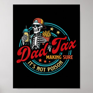 Póster Impuesto al padre asegurándose de que no sea venen