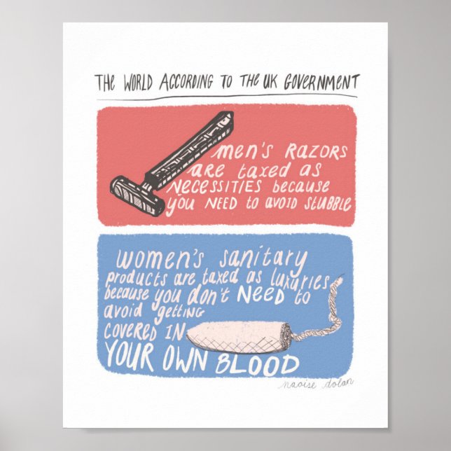 Póster Impuesto de Tampon (Frente)