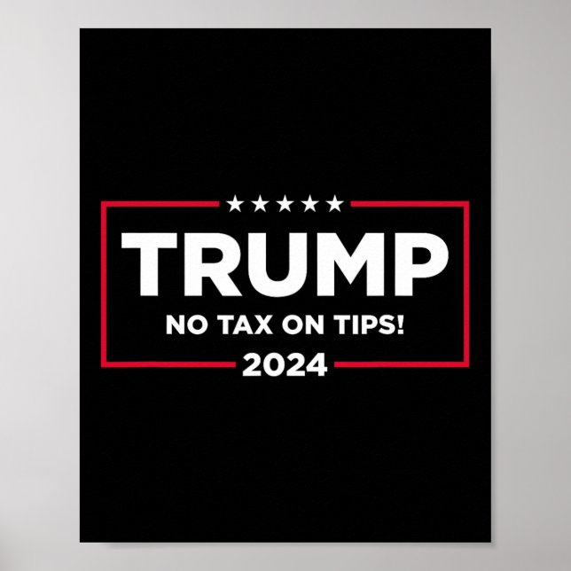 Póster Impuestos Al Voto De Tips Trump 2024 Recuperar A E (Frente)