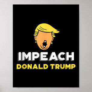 Póster Impugnar a Donald Trump - no a mi presidente Funny