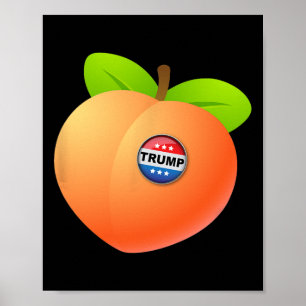Póster Impugnar a Trump - Botón de Melocotón con Trump An