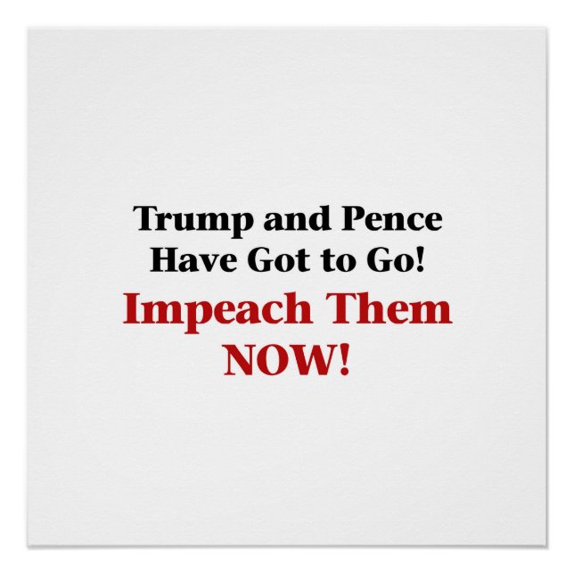 Póster Impugnar a Trump y a la fuerza (Anverso)