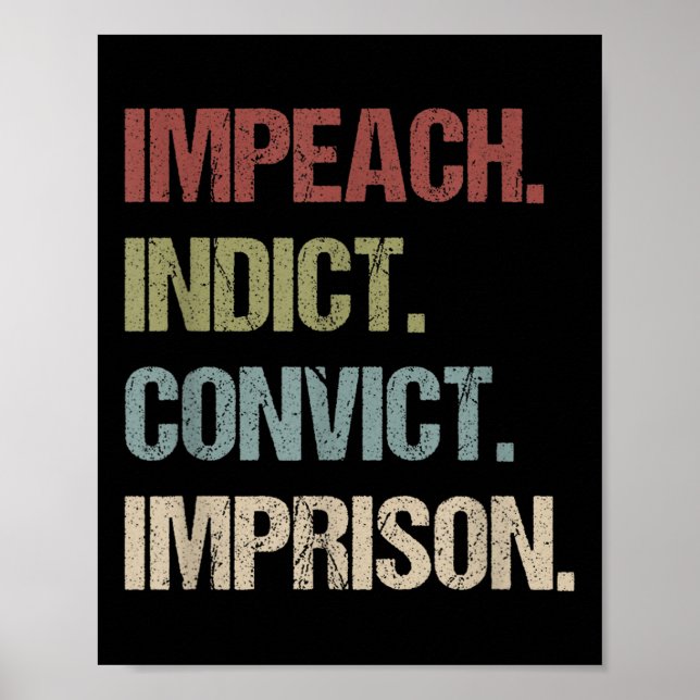 Póster Impugnar la condena a prisión contra Trump (Frente)