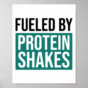 Póster Impulsado por batidos de proteínas1