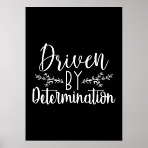 Póster Impulsado por la determinación - Hustle, Gym, Succ
