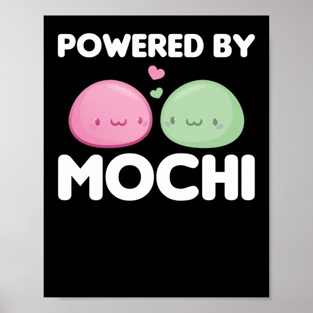 Póster Impulsado Por Mochi - Kawaii Mochi Cream Hielo (Frente)