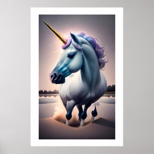 Póster Impulso de ilusión uniforme - Unicornio
