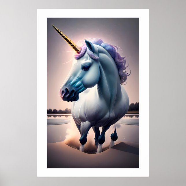 Póster Impulso de ilusión uniforme - Unicornio (Frente)