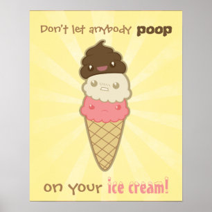 Póster Impulso de motivación en el helado