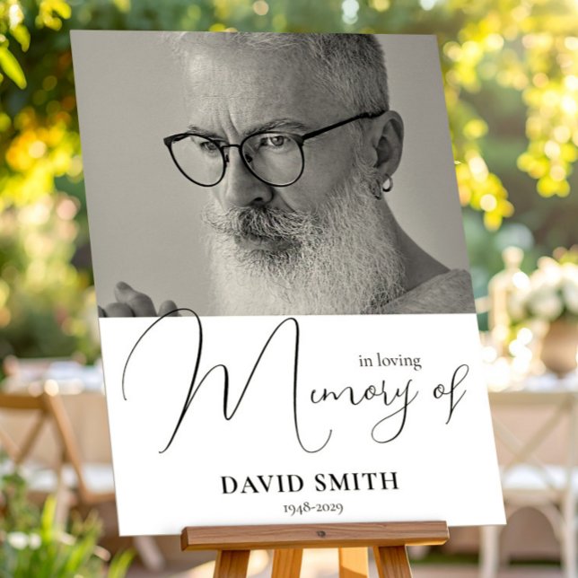 Póster In Loving Memory - Funeral Poster With Photo (In Loving Memory - Funeral Poster With Photo, Loss of Father)