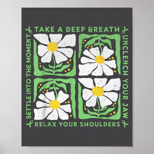 Póster In May We Wear Green Mental Health Awareness  (Frente)