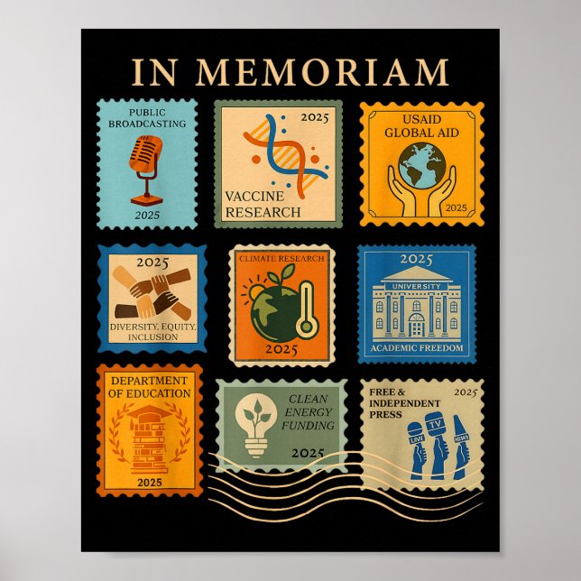 Póster In Memoriam Equal Rights Science Women Rights Femi (Frente)