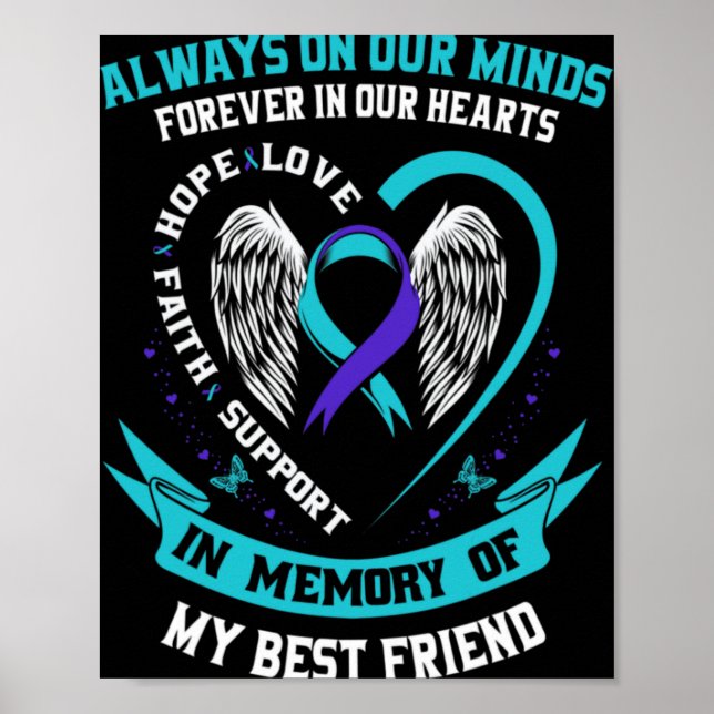 Póster In Memory Of My Friend Suicide Awareness Prev  (Frente)