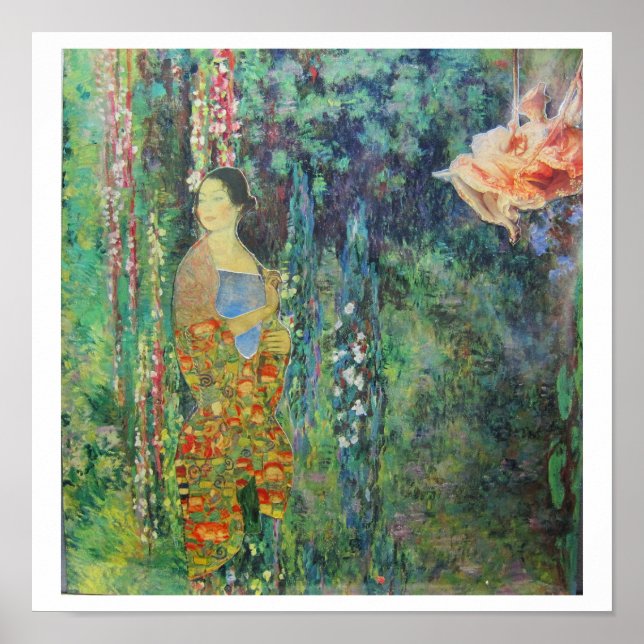 Póster In Monet's Hanging Gardens - collage art (Frente)