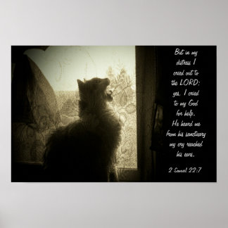 Póster In my distress -2 Samuel 22:7