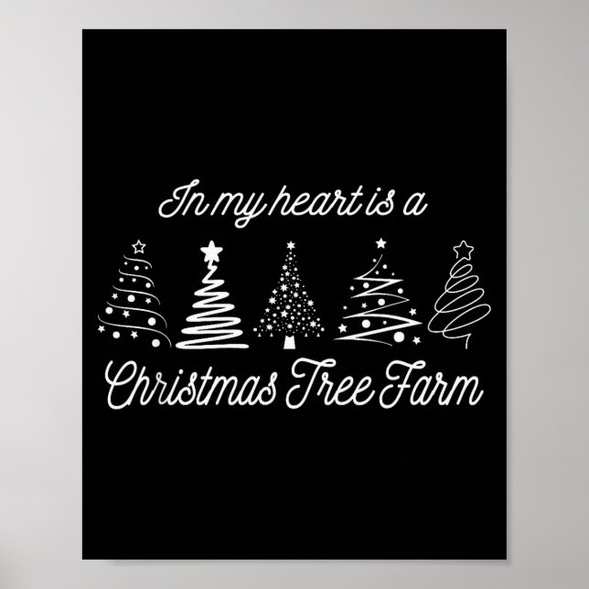 Póster In My Heart Is A Christmas Tree Farm, Funny Christ (Frente)