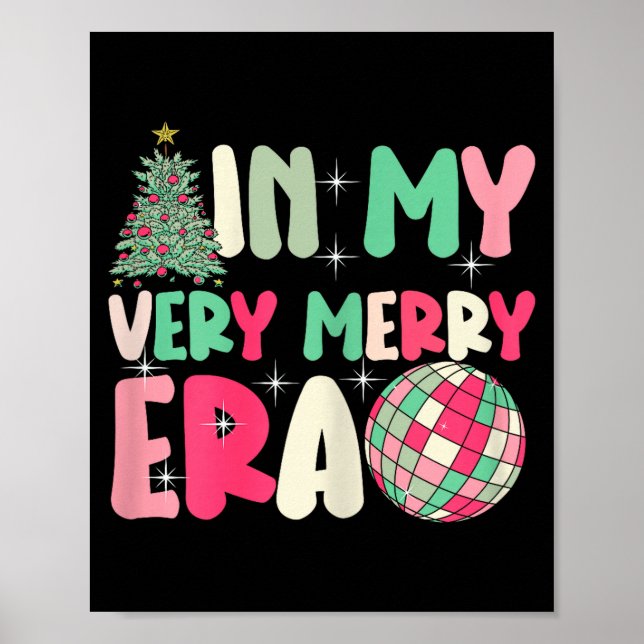 Póster In My Very Merry Era - Cute Groovy Xmas  (Frente)