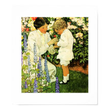 "In the Garden" por Jessie Willcox Smith Poster