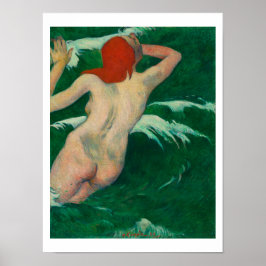 PÓSTER "IN THE WAVES" 1889 PAUL GAUGUIN POSTER