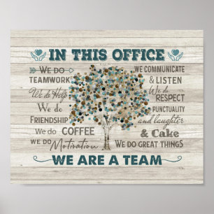 Póster In This Office Poster