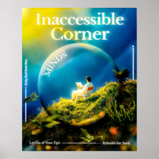 Póster Inaccessible Corner − Where the Mind Finds Silence
