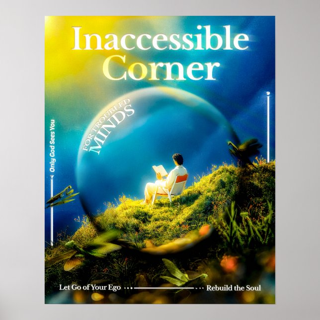 Póster Inaccessible Corner − Where the Mind Finds Silence (Frente)