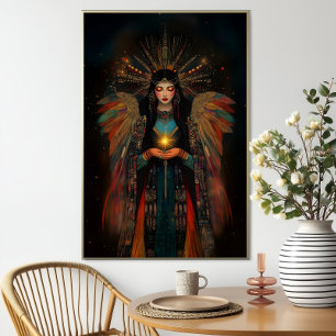Póster Inanna diosa sumeria Art Nouveau Fantasía