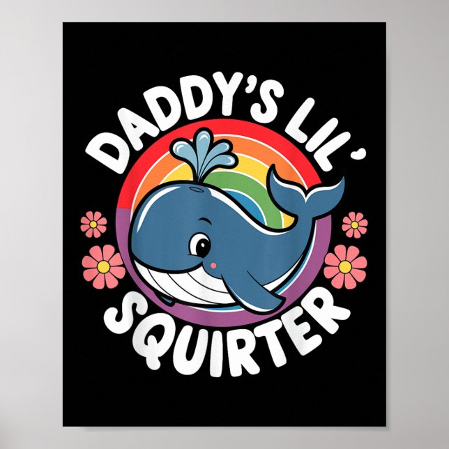 Póster Inapropiado Embarque de Daddys Lil Squirter (Frente)